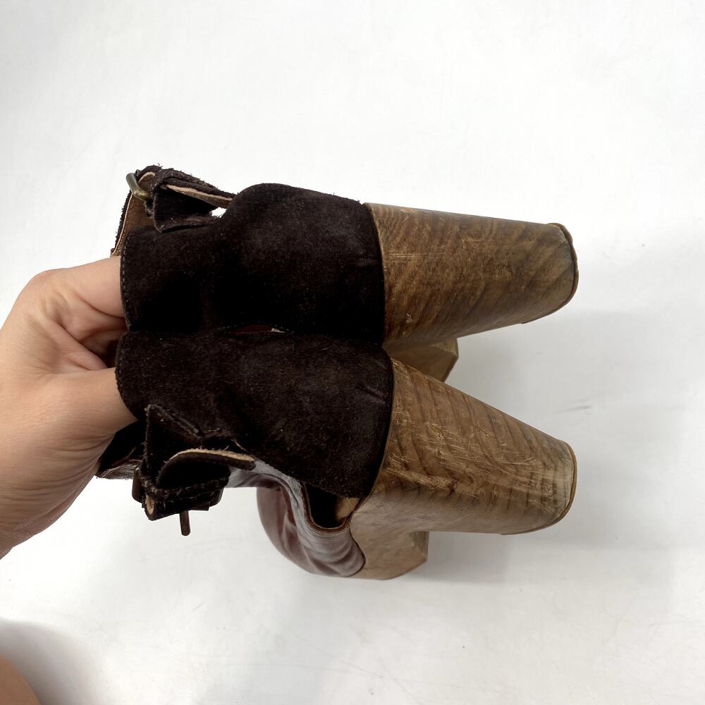 Free People brown two tone cedar clogs - Picture 5 of 8